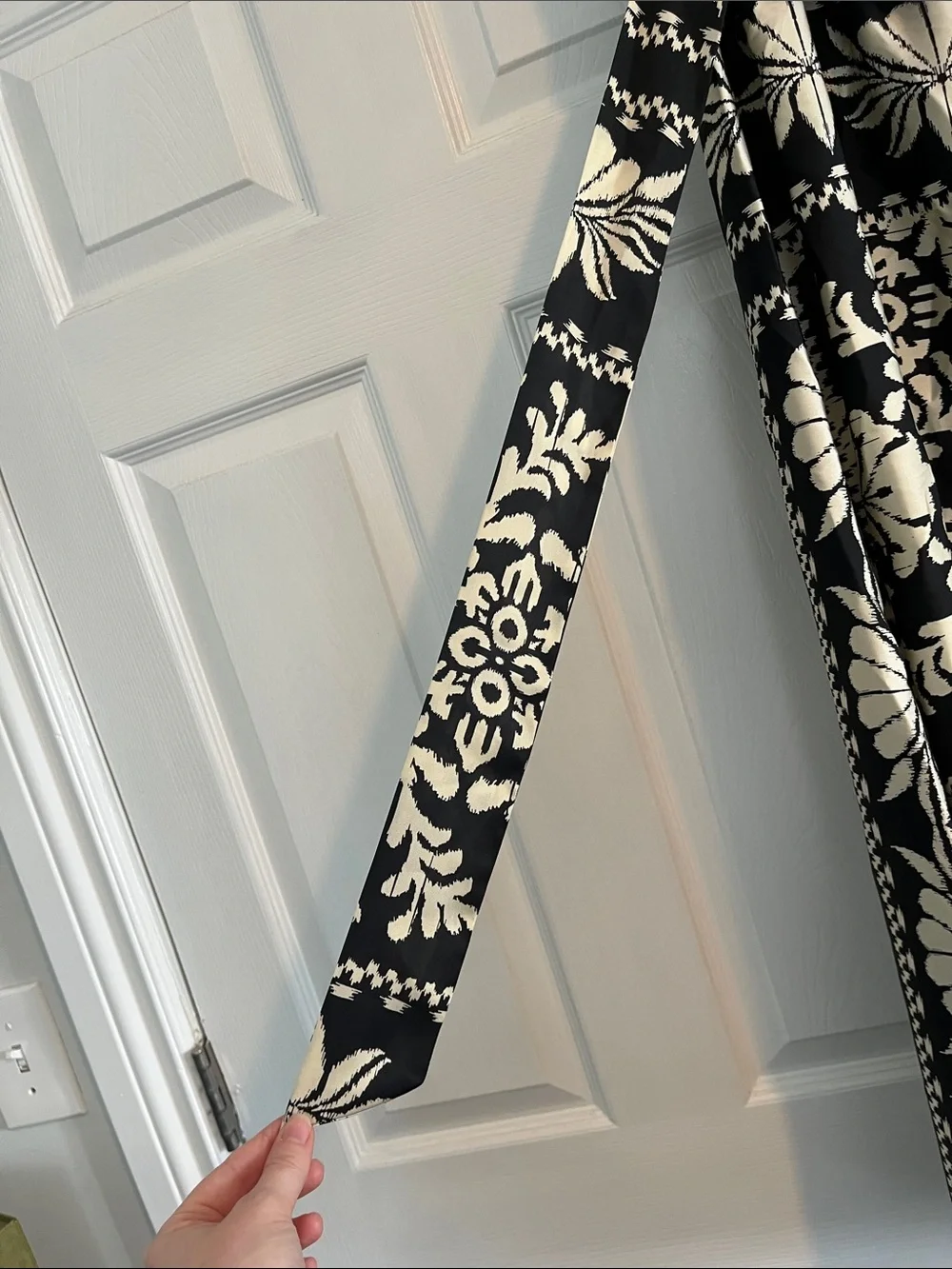 Primark Black & Cream Printed Midi Dress - Women's - Picture 4 of 8